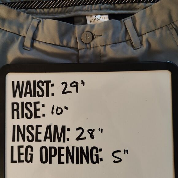 Primo Pants Mens (29x28) Navy Blue & Gray Jogger Ankle Zip Golf Lot of 2 - Picture 8 of 8